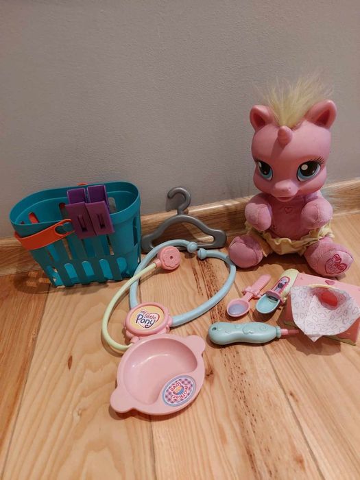 Konik my lite pony  z wyposażeniem