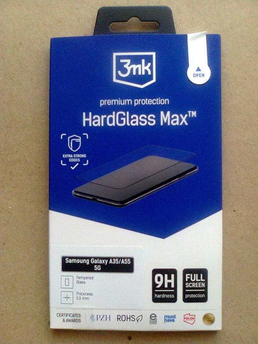 Szkło 3mk HardGlass Max do Samsung Galaxy A55 5G / Galaxy A35 5G
