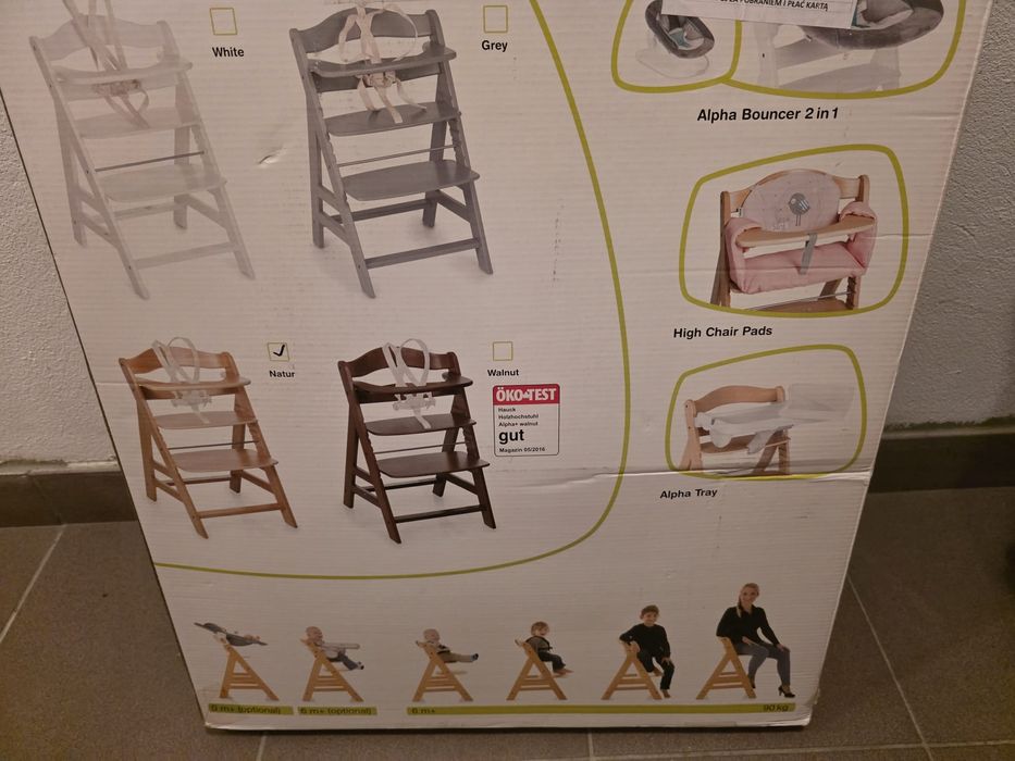 Krzesełko drewniane Hauck