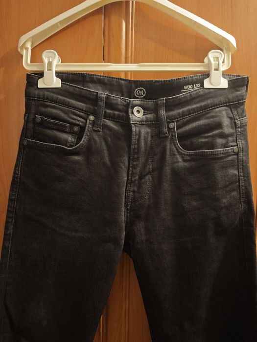 Spodnie jeansowe C&A slim fit męskie rozmiar 30|32 czarne
