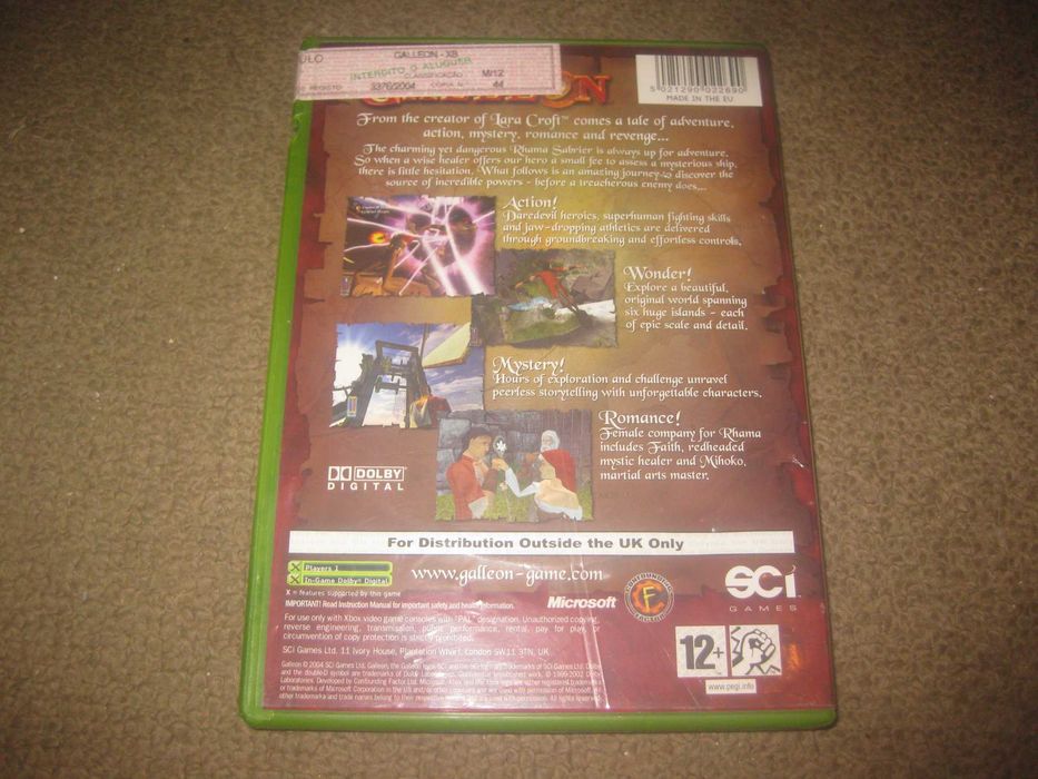 Jogo "Galleon" para a XBOX/Completo!
