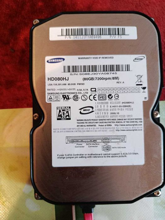 Жорсткий диск Samsung 80GB 7200rpm 8MB
