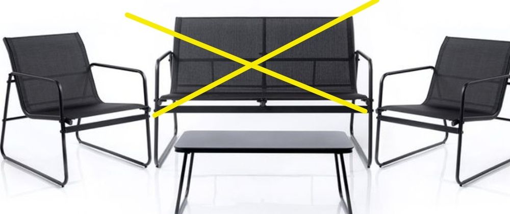 Conjunto mesa e cadeiras exterior
