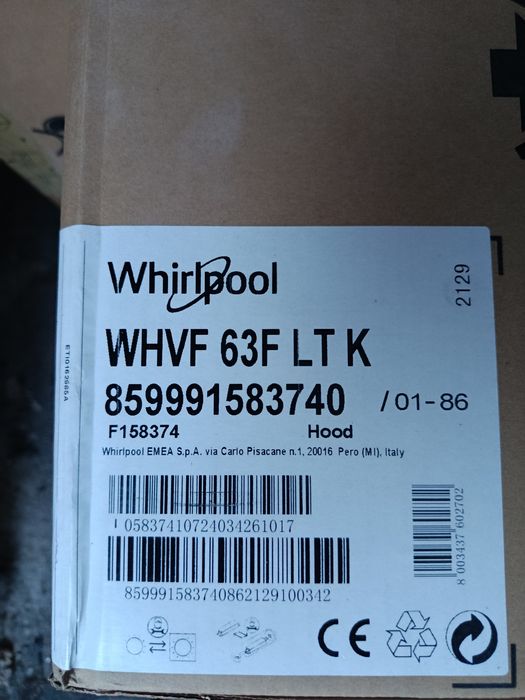 Okap kuchenny Whirlpool nowy