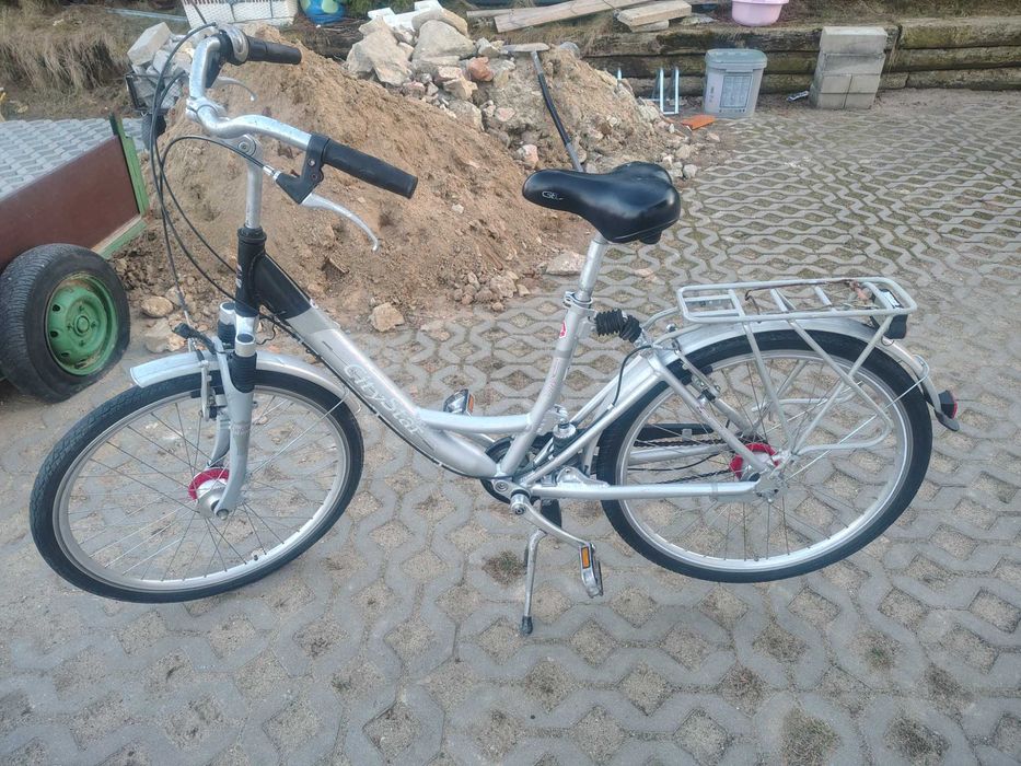 Rower miejski aluminiowy