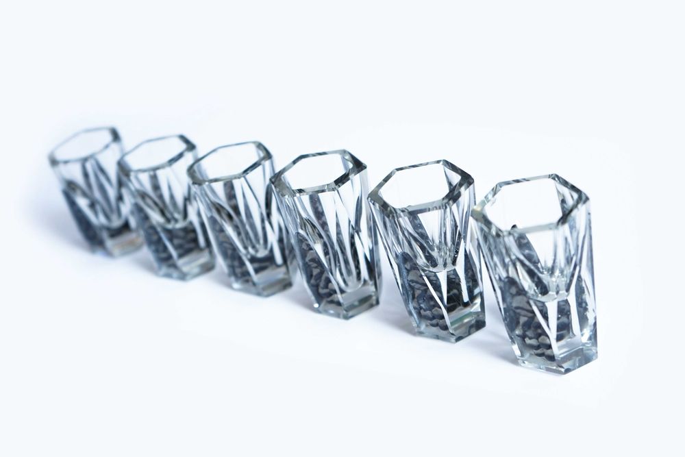 Ekskluzywny zestaw karafka i kieliszki Art Deco Moser unikat