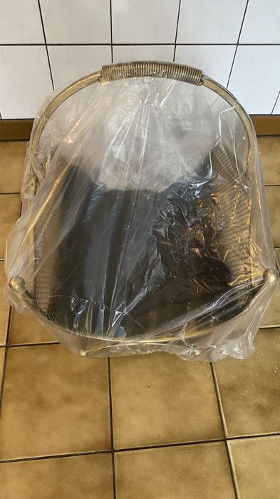 Zestaw kominkowy 5w1 wraz z koszem na drewno - nowy