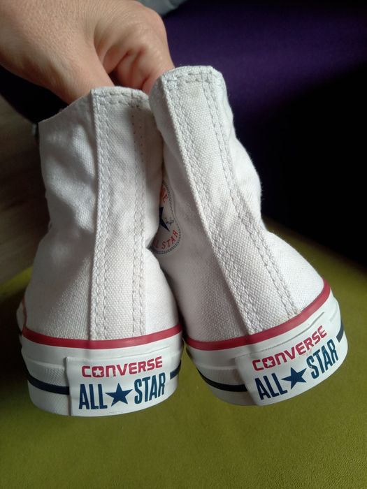 Converse trampki rozmiar 36,5 powyżej kostki białe