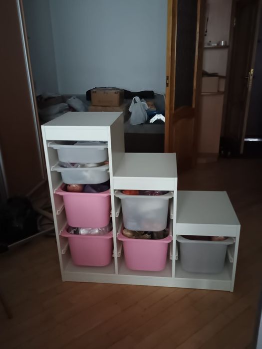 Дитячий стелаж для іграшок ikea trofast