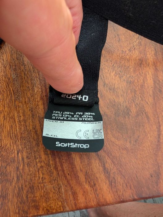 Elektrody Polar Soft Strap czarne M-XXL