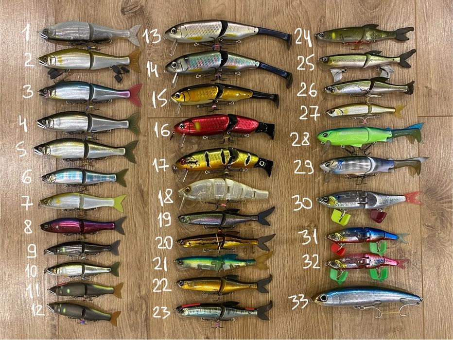 Свімбейти, swimbaits, воблери Японія, нові, б/в, оригінал