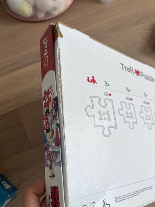 Komplet trzech puzzli dla 2-3 latka Psi Patrol Puppy Dog, Minnie Mouse