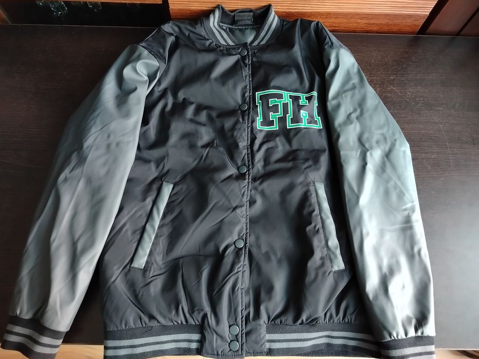 Czarno-Szara Kurtka Bejsbolówka