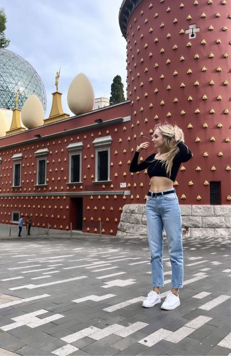 Джинси мом bershka