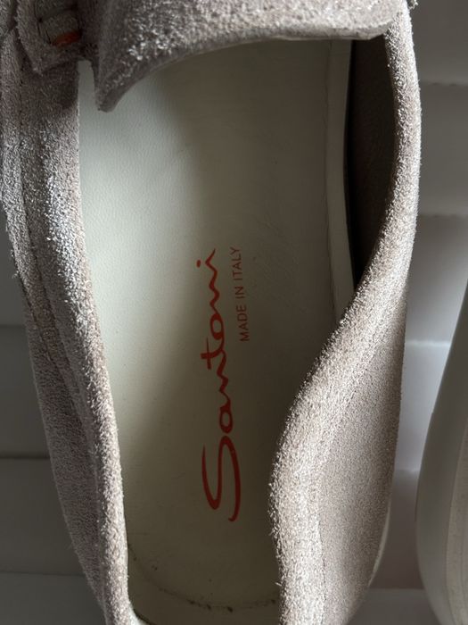 Лофери бежеві Santoni