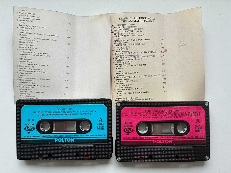 Polton 2 kasety, Country Hits, The Animals