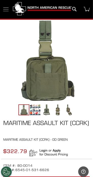 Індивідуальна аптечка першої допомоги Maritime Assault Kit CCRK (usa)