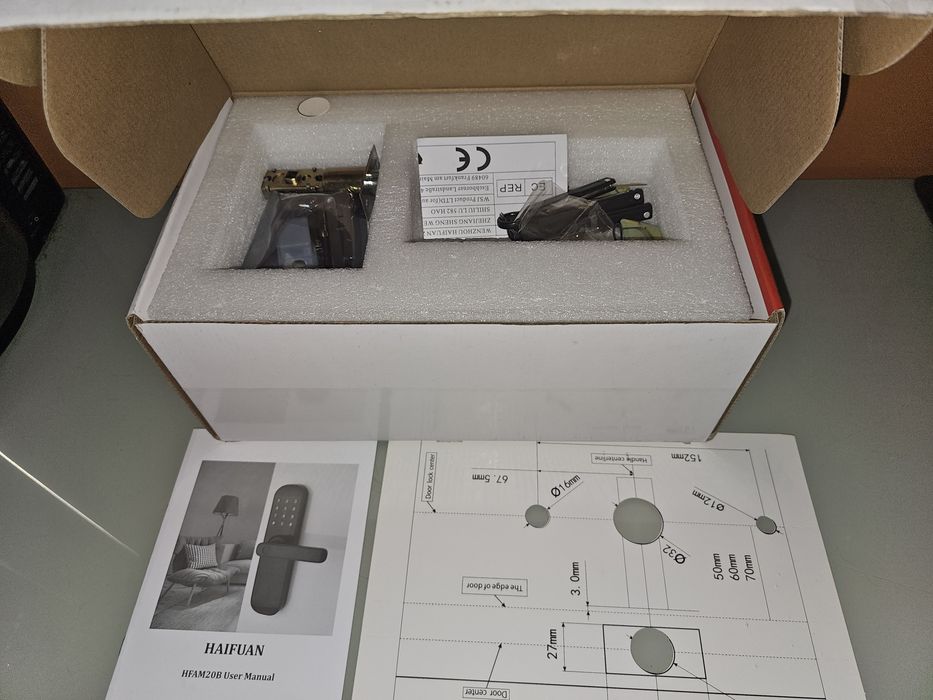 HAIFUAN M20 Bluetooth Digital Lock, Desbloqueio com impressões digitai