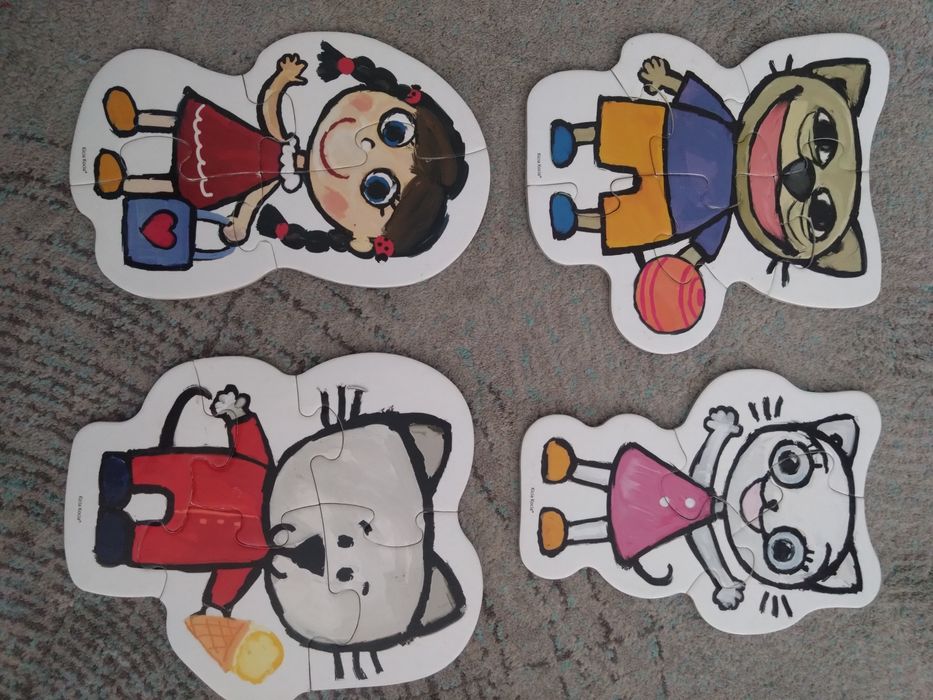 Puzzle progresywne dla maluszków 2+ Czuczu 3 zestawy