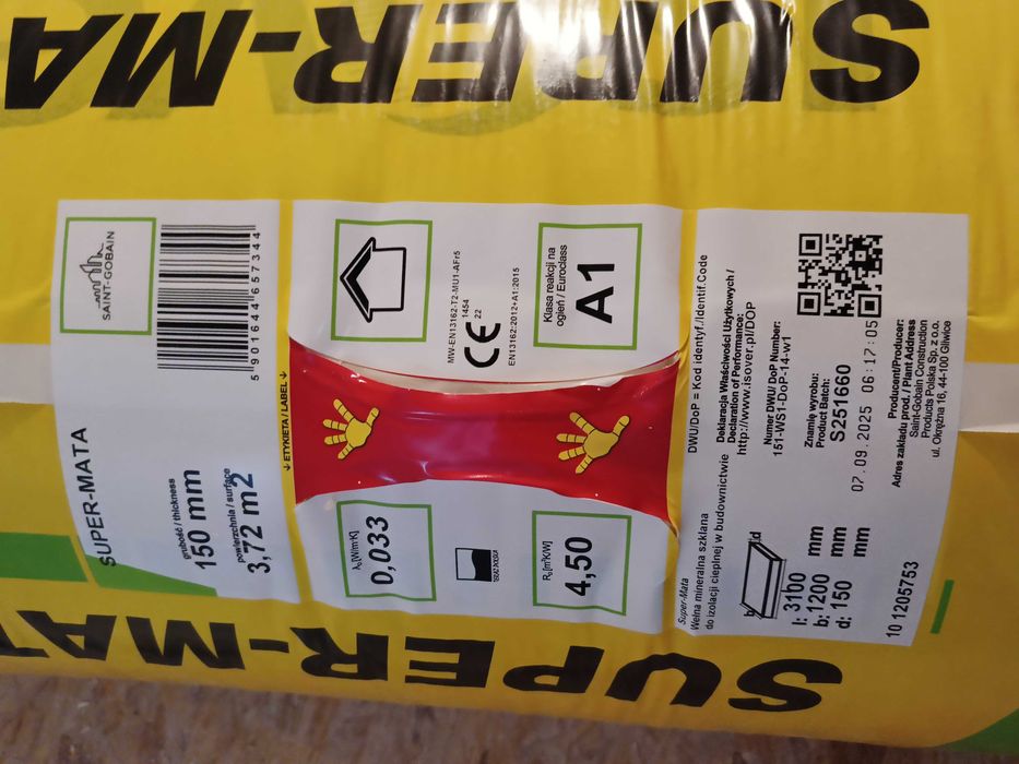 Wełna super mata Isover 15cm