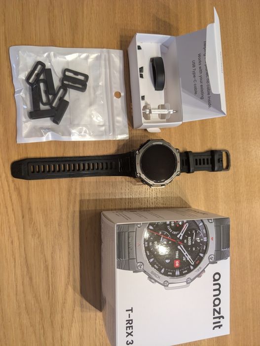 Amazfit T-REX3 jak nowy, stan idealny + gratisy oraz gwarancja 19 miesięcy