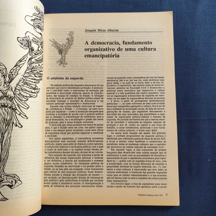 Revista Vértice 53 - Março-Abril 1993