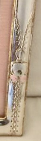 Moldura de prata para bebe menina