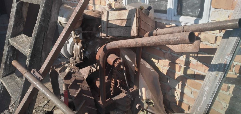 Мотоблок з грунтозачепами на базі ЗІДа