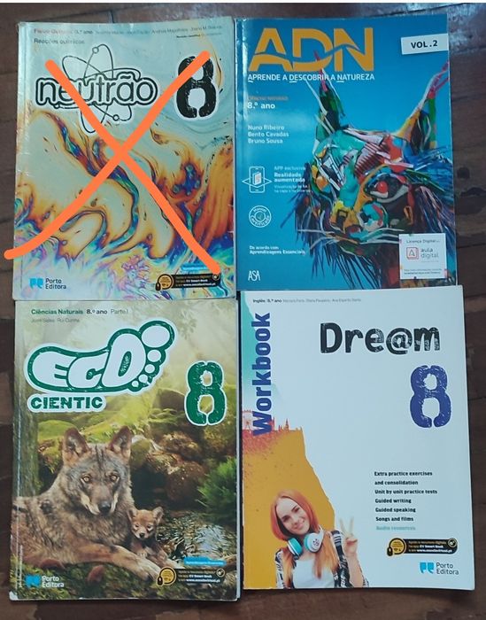 Manuais escolares para 5/6/7/8/9 ano