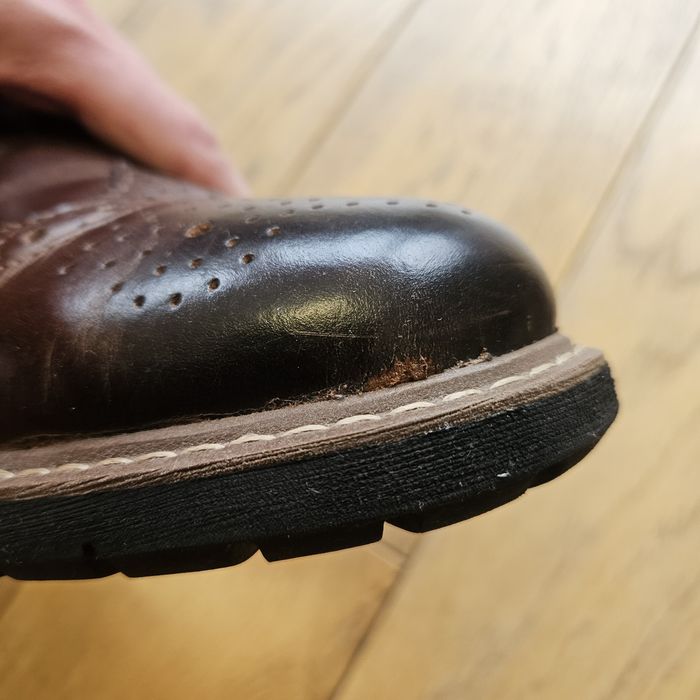 Brązowe skórzane trzewiki Clarks Batcombe