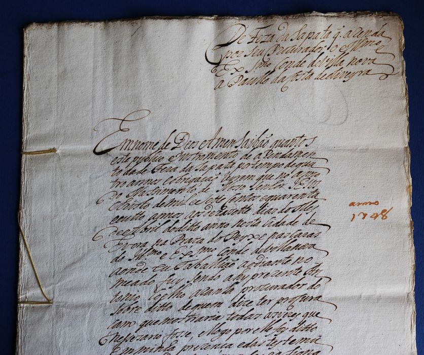 Évora Herdade Defesa da Sapata aluguer 1748 Conde de Vila Nova
