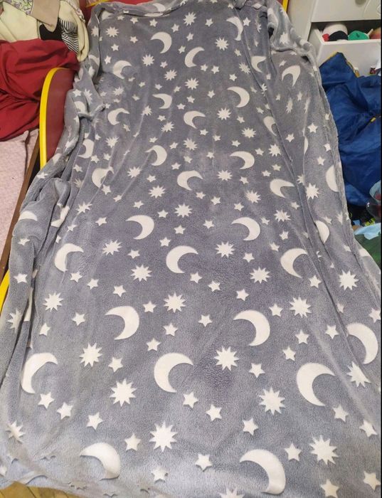 Светящийся плед 150*200см! Детский, люминесцентный!День-Ночь