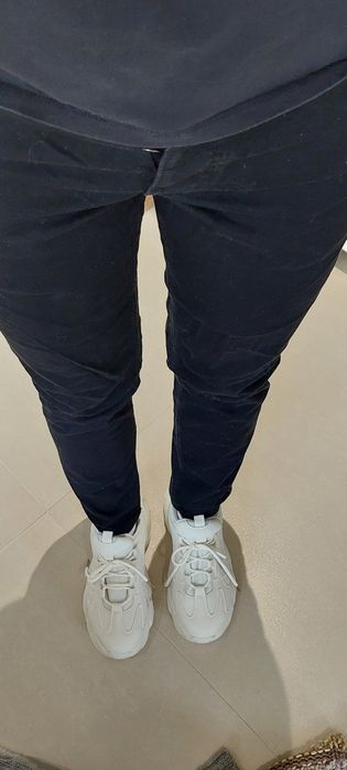 Spodnie jeansowe cienkie proste straigt fit H&.M