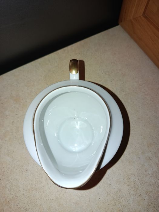 Śliczny stary mlecznik porcelana Karolina