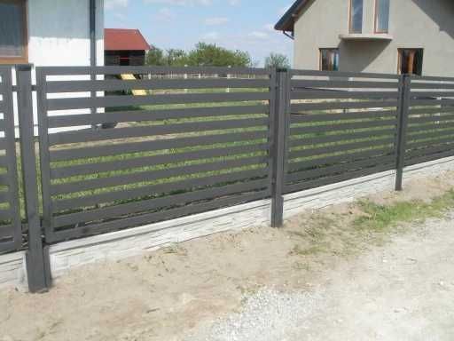 NOWOCZESNA I SOLIDNA Brama skrzydłowa palisadowa 400x170cm