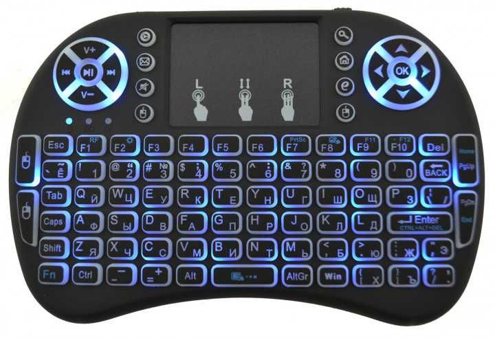 Бездротова клавіатура з підсвіткою акумулятор Смарт ТВ i8