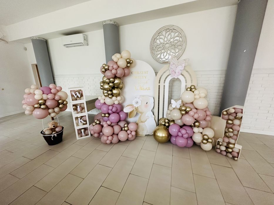 Dekoracja ścianka balony