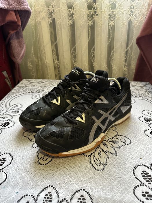 Кросівки волейбольні Asics Gel-Tactic Black&silver Running/Trainers/Volleyball