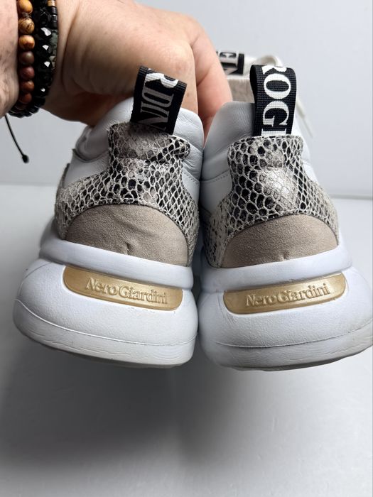 Sneakersy skórzane  Nero Giardini r.41 styl casual premium