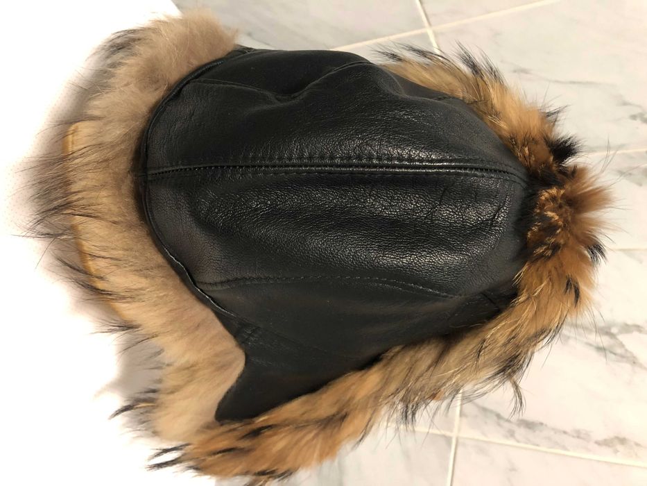 шапка ушанка меховая енот