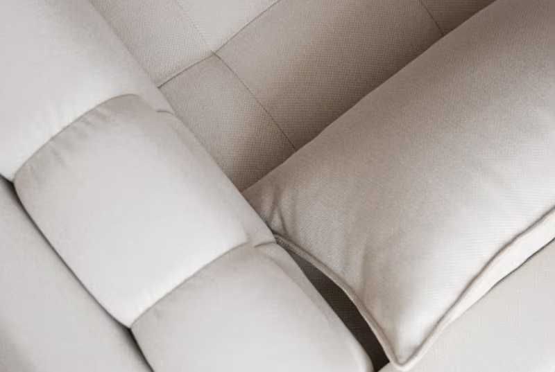 Pikowana elegancja sofa bąbelkowa 4 os Mamaia Micadoni beż 217x96x75cm