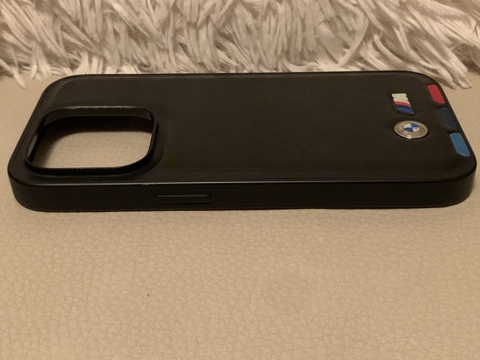 Case/etui na iPhone 14 Pro BMW MPower oryginał czarny skórzany