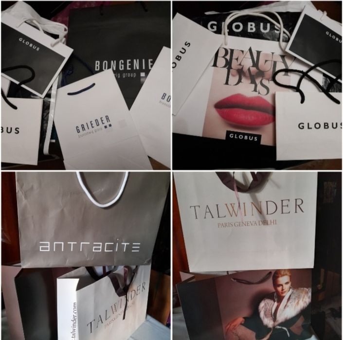 Пакет COS, Vero moda, Benetton,брендовая упаковка,декор