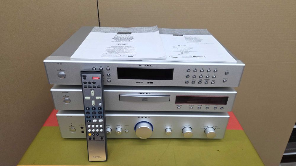 Wieża,  zestaw stereo Rotel RA-06, RCD-06, RT-06 super stan