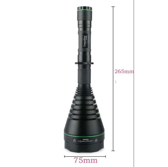 Инфракрасный фонарик Т75. Регулируемый зум. 940 нм. Мощный 500 м.