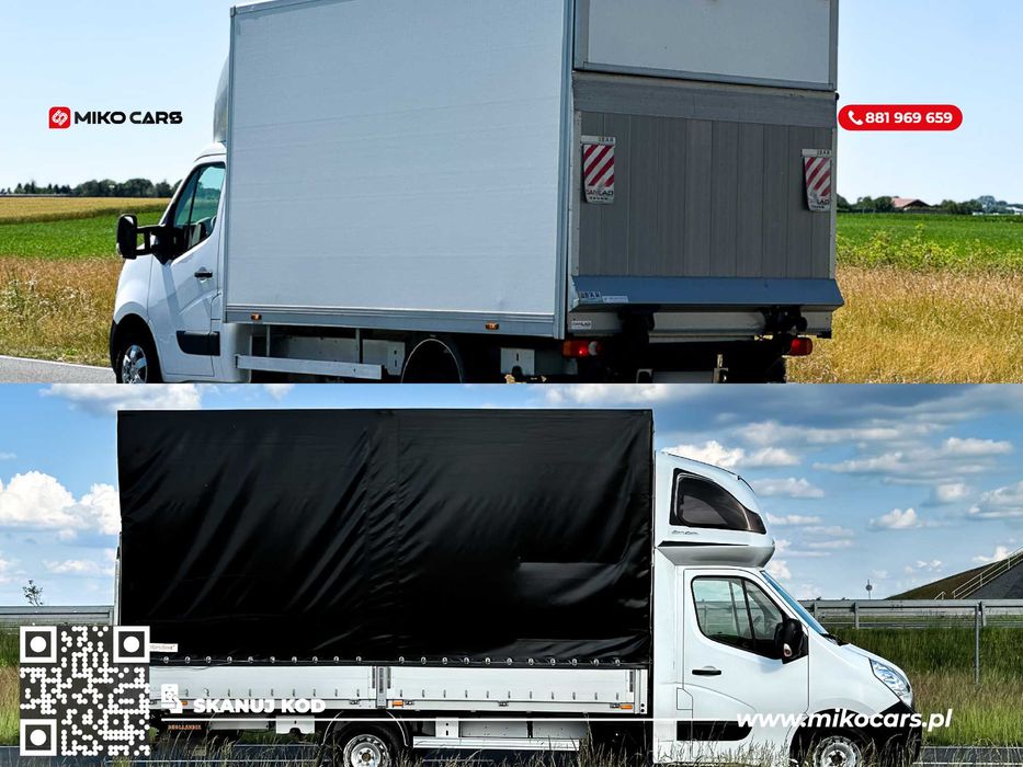 Kontenery / Plandeki  z windą WYPOŻYCZALNIA wynajem busów PL / EU