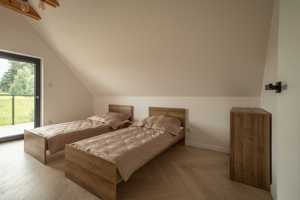 Domek 8 os. z balią i sauną w okolicy jeziora Kownatki - MAZURY