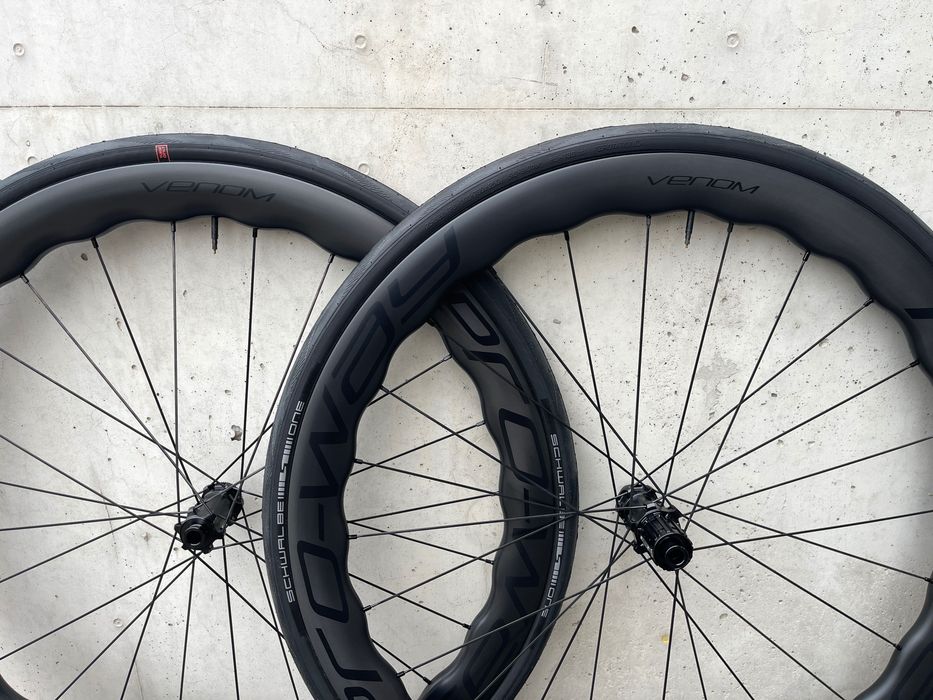 Koła szosowe karbonowe carbon PRO-WAY VENOM 50mm 1415g! Z OPONAMI!