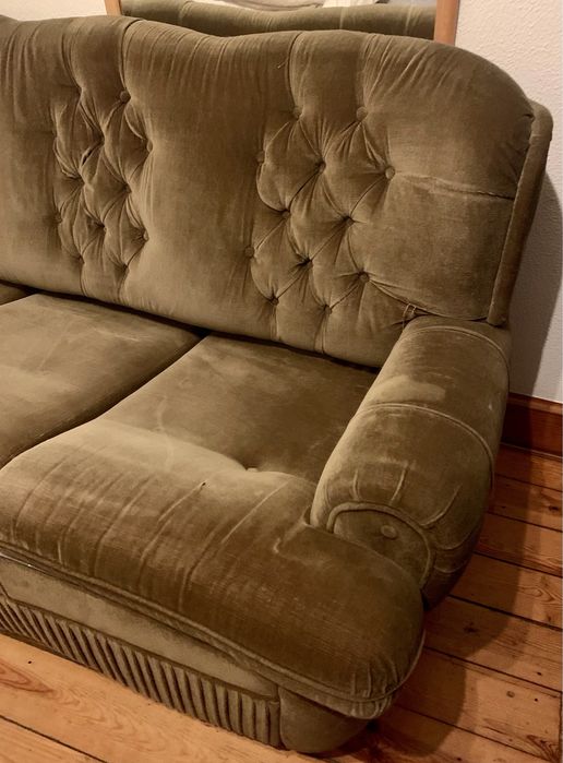 Sofá cama de três lugares
