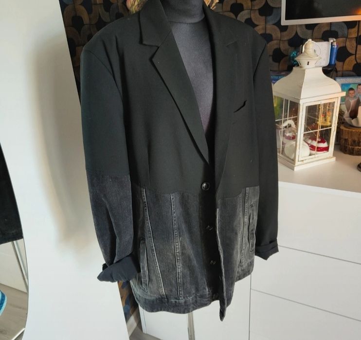 Desigual Hybrydowa Marynarka Dżinsowa - Black - 56